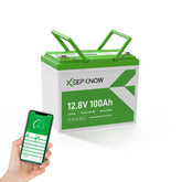 KeepKnow 12V 100Ah Mini (Group 24) LiFePO4 Lithium Battery