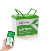 KeepKnow 12V 100Ah Mini (Group 24) LiFePO4 Lithium Battery(automatic self-heating)