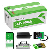 KeepKnow 48V 100Ah LiFePO4 Golf Cart Battery with DC-DC