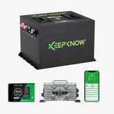 KeepKnow 48V 105Ah (Mini) Lithium (LiFePO4) Golf Cart Battery, 250A BMS