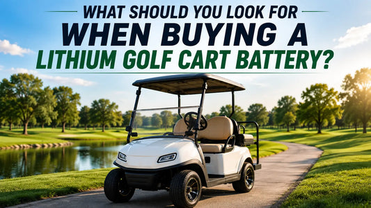 What Should You Look for When Buying a Lithium Golf Cart Battery?