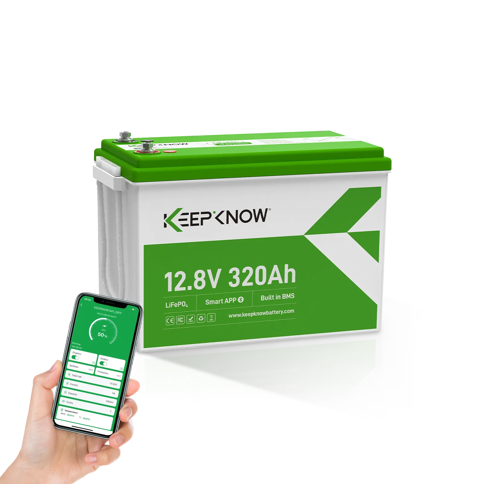 KeepKnow 12V 320Ah Lithium Battery