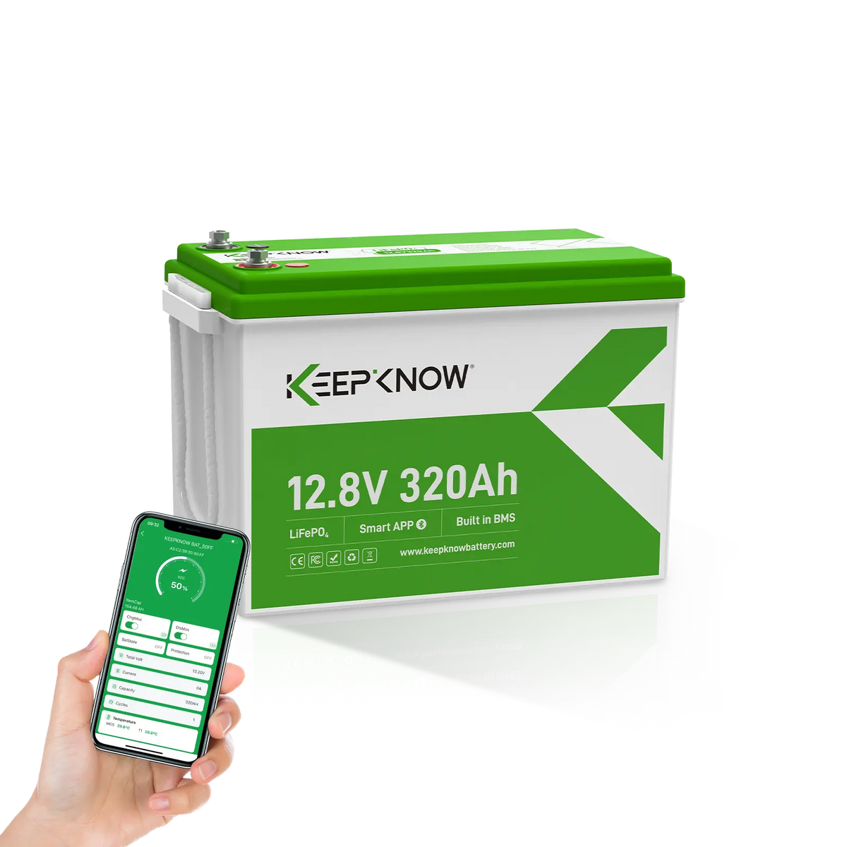 KeepKnow 12V 320Ah Lithium Battery