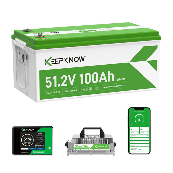 KeepKnow 48V 100Ah LiFePO4 Lithium LiFePO4 Golf Cart Battery