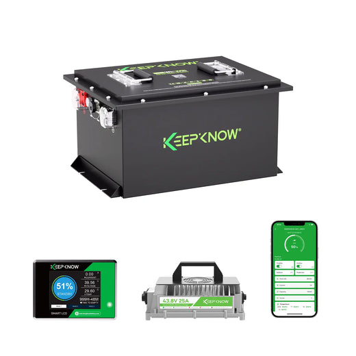 KeepKnow 36V 105Ah Lithium (LiFePO4) Golf Cart Battery, 200A BMS