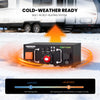 KeepKnow 12V 320Ah Deep Cycle LiFePO4 Lithium RV Battery（self-Heating）