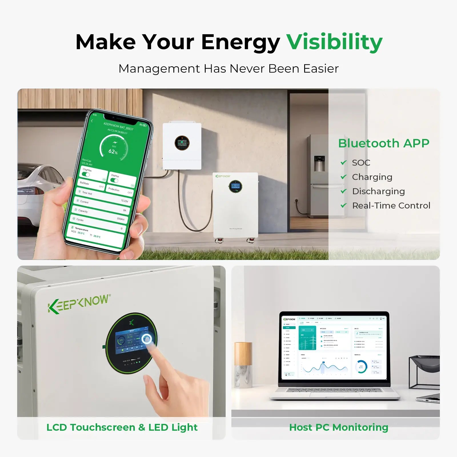 KeepKnow 48V 314Ah LiFePO4 Lithium Battery, 16kWh High Capacity Energy Storage